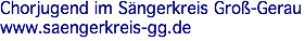 Chorjugend im Sängerkreis Groß-Gerau www.saengerkreis-gg.de
